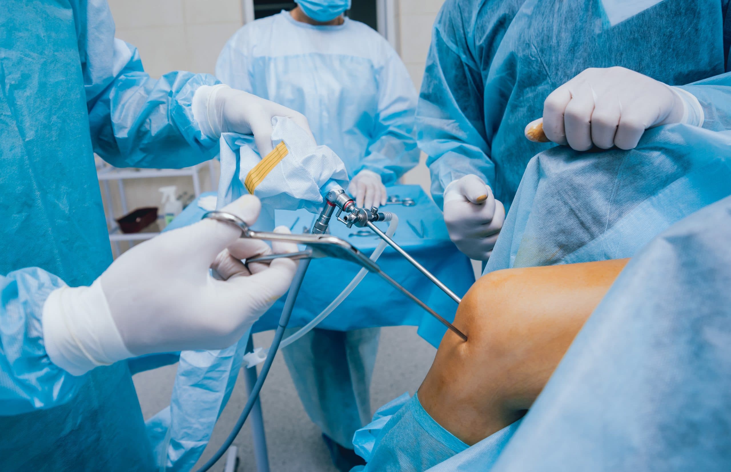 Advanced elbow surgery in operating theatre