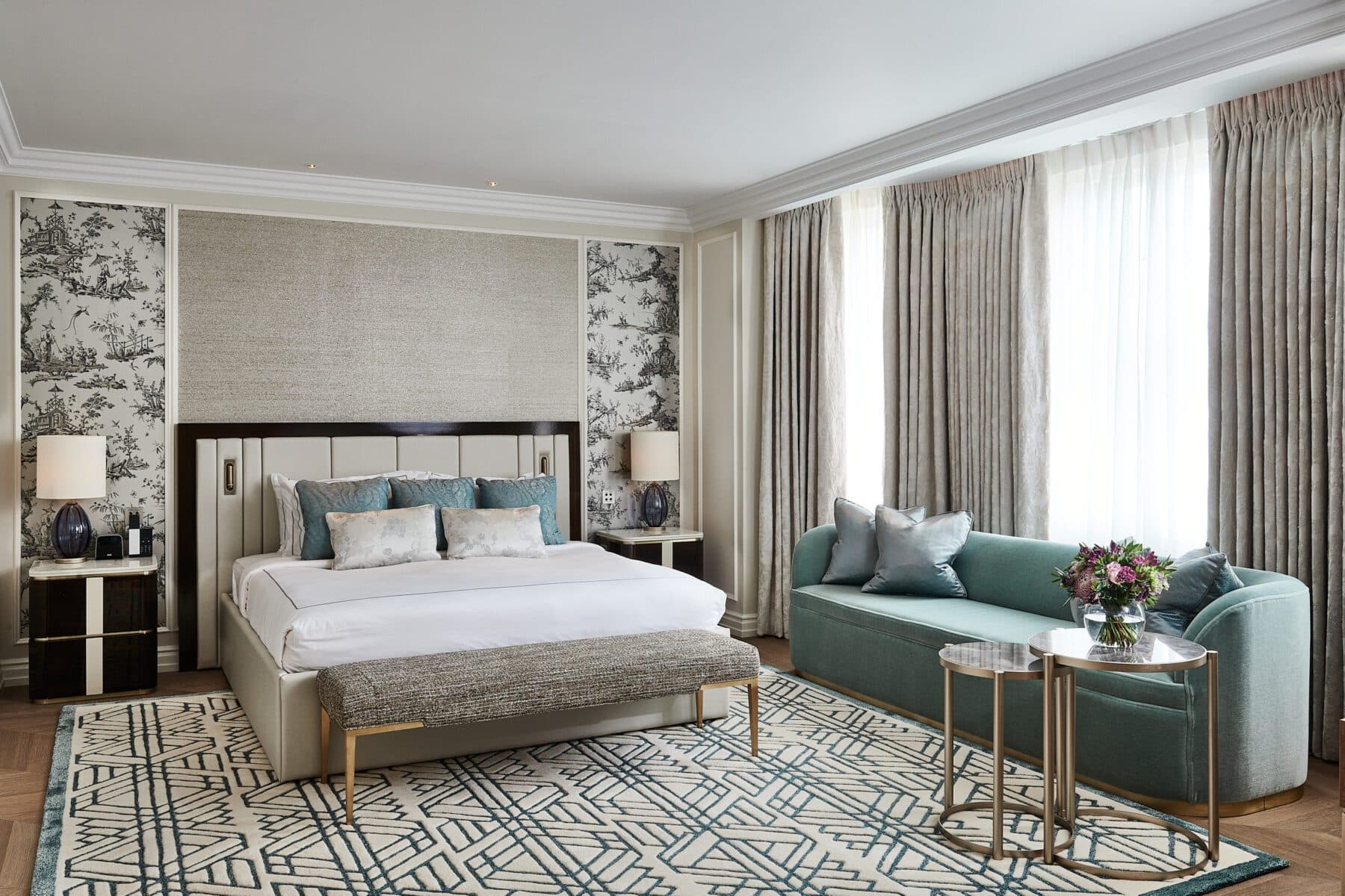 A suite interior at The Landmark London